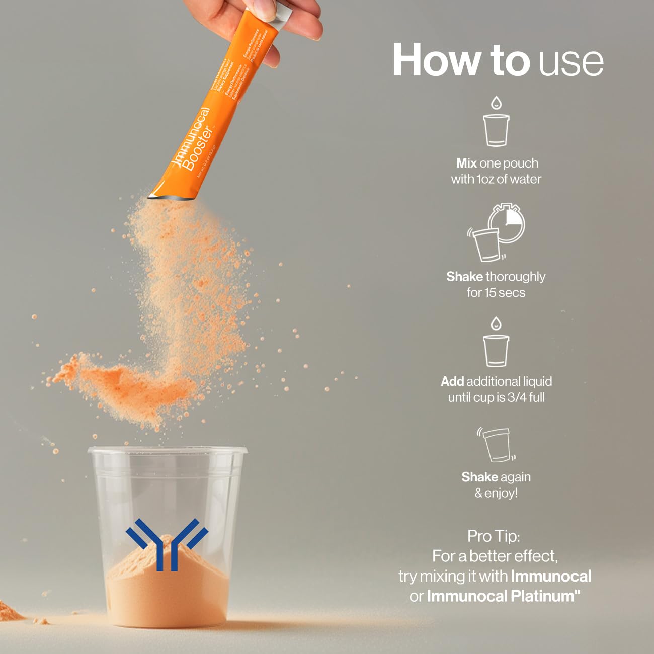Immunocal Booster Energy Performance Supplement – Rapid Energy Boost with 3 Natural Caffeine Sources (Coffee, Green Tea, Guarana), Nrf2 Activator for Focus & Alertness | Gluten Free, Sugar Free | 30 Servings – Perfect for Workouts, Study Sessions & Busy Professionals