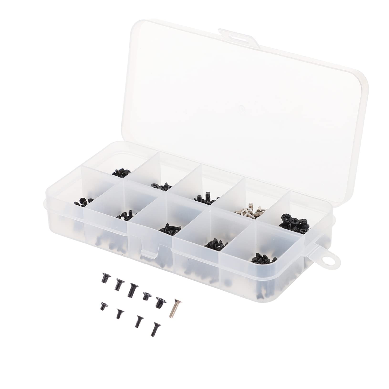 Homoyoyo 500pcs Computer Case Screws Kit - Assorted Rust-Proof Countersunk Head Replacement Screws for PC Build & Repair | Perfect for Desktop, Laptop & Server Maintenance