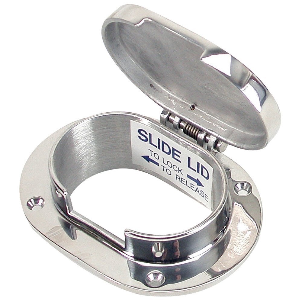 WHITECAP 6008HC Deck Pipe with Chain & Rope - 3-7/8