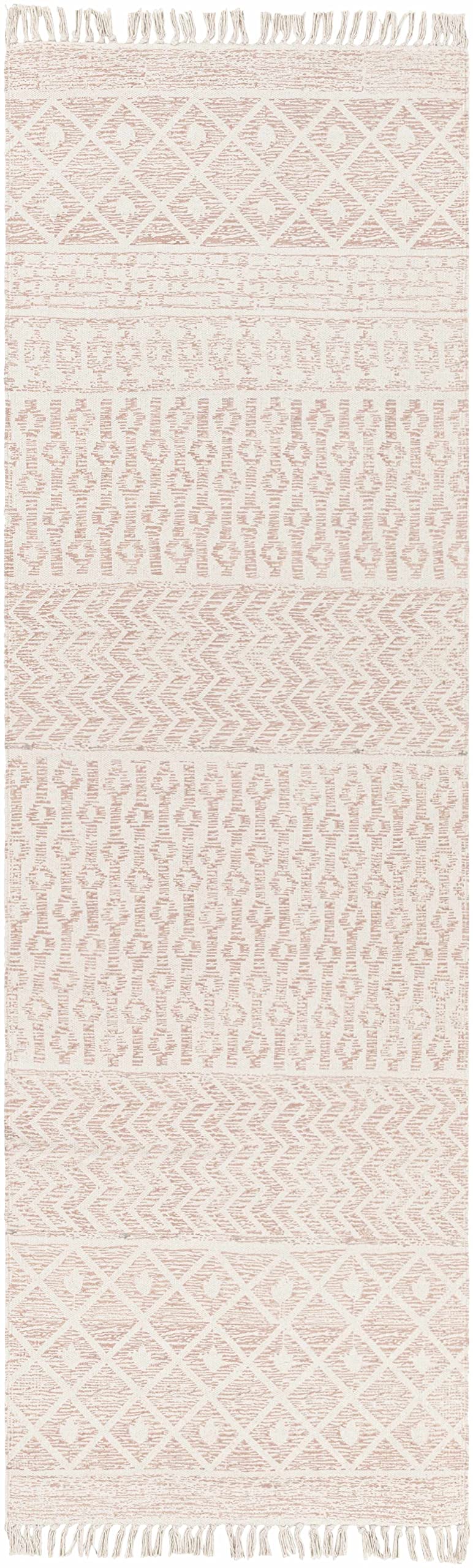 Bohemian Transitional Dark Pink & Beige Hauteloom Beaverlodge Area Rug 9'x12' - Perfect for Living Room & Bedroom Decor