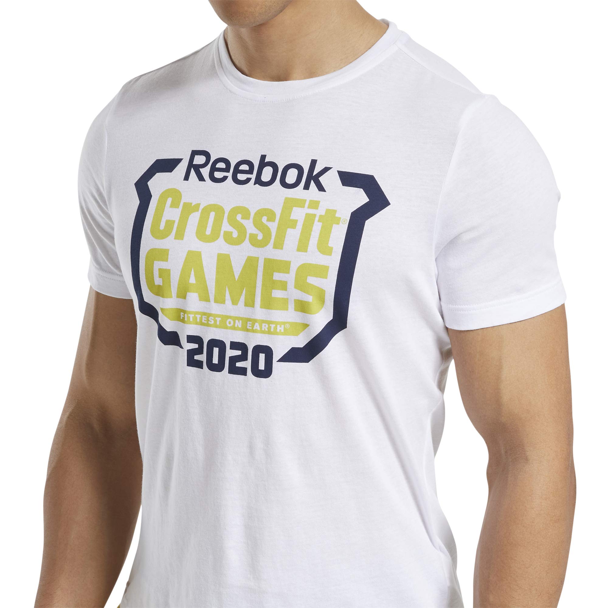 Reebok Men's CrossFit Games Performance T-Shirt - Breathable Workout Tee for Gym, Training & Fitness Activities