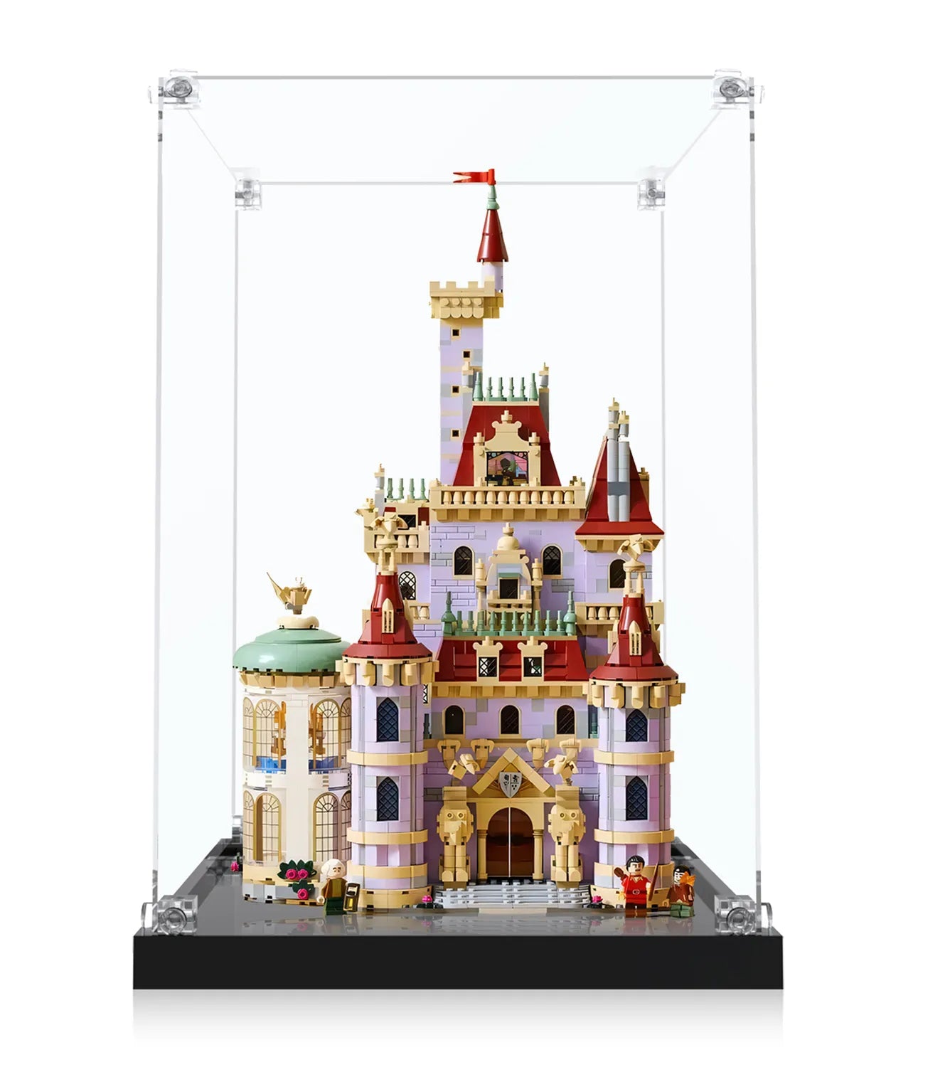 Premium LEGO® Disney Beauty and the Beast Castle 43263 Display Case - Clear Acrylic Protector for Collectible Building Set - Perfect for Home Decoration & Gift Giving