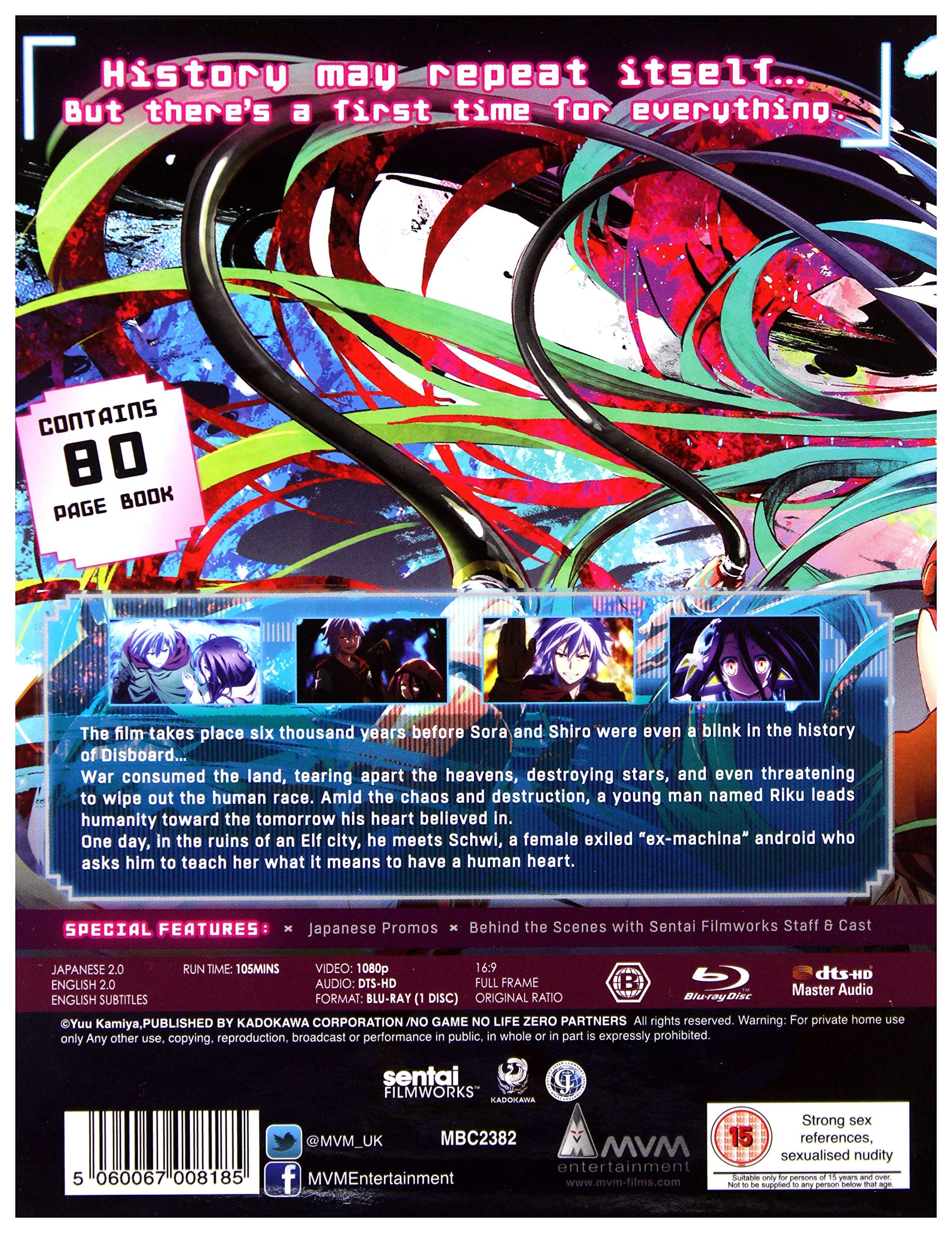 No Game No Life: Zero Collector's Edition BLU-RAY [2018] - Anime Movie for Fans & Collectors - Perfect for Home Theater & Gift Giving
