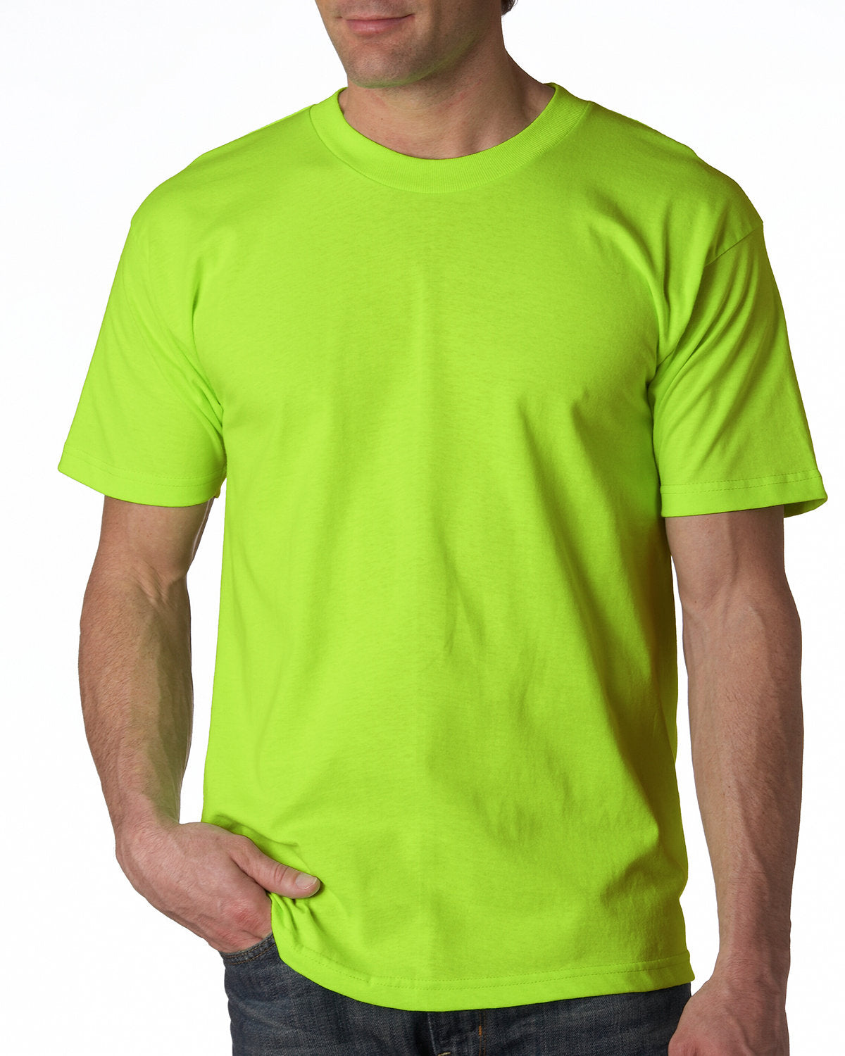 Bayside BA2905 Men's 6.1 oz 100% Cotton T-Shirt - Soft Comfortable Crew Neck Tee for Casual Wear, Gym & Everyday Outfits