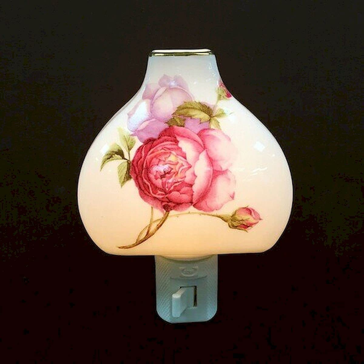 Pink Flower Night Light for Kids - Soft LED Nursery Lamp, Bedroom Decor, Baby Shower Gift, Romantic Mood Lighting for Bedside, Nursery, Dorm Room