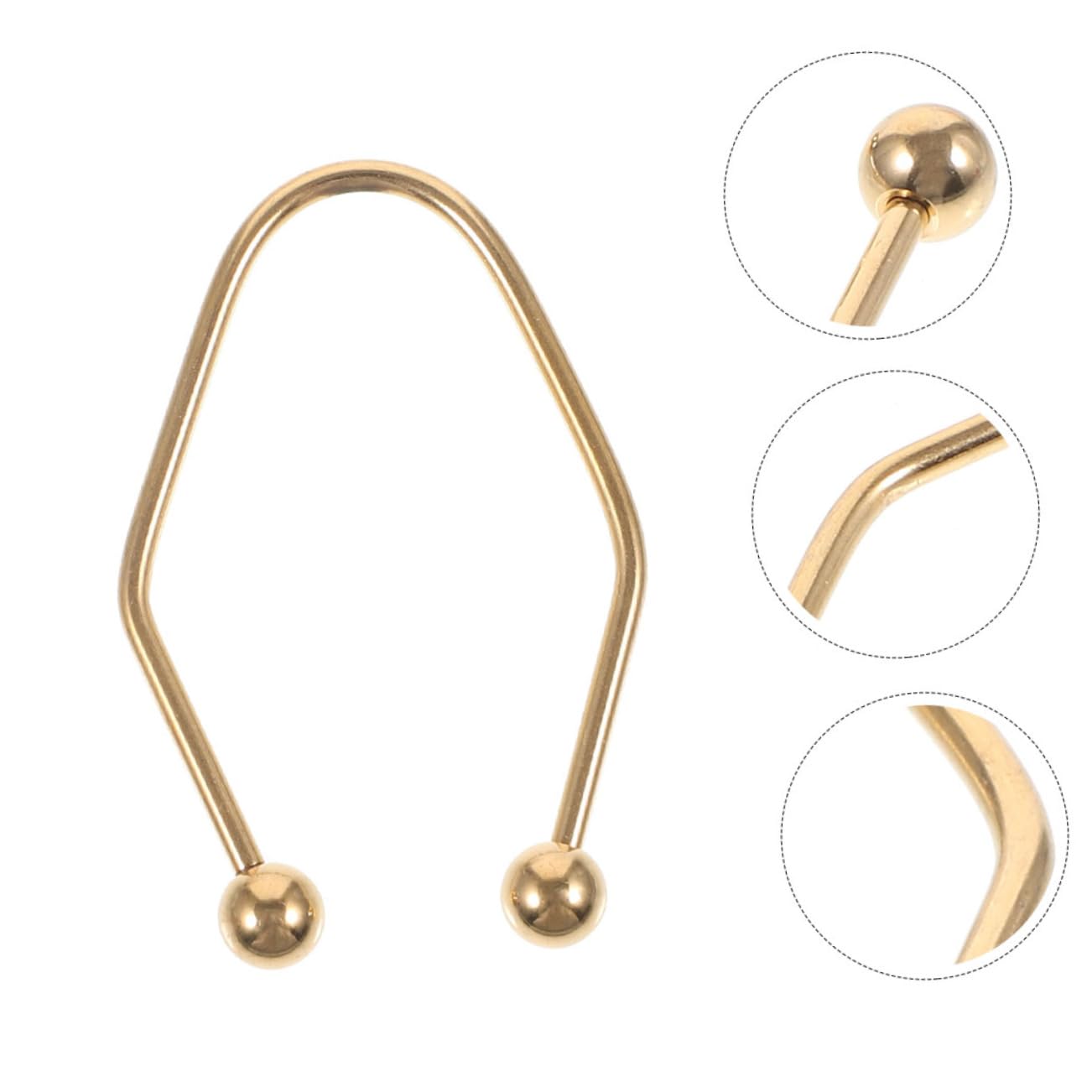 2pcs Stainless Steel Dimple Trainer Face Massager Tool - Golden Facial Dimple Maker & Exerciser for Cheek Enhancement | Perfect for Home Spa, Beauty Routine & Natural Dimple Creation