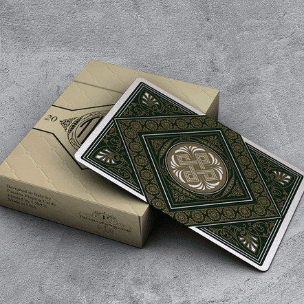 Premium Theos Playing Cards - Green Deck for Poker, Magic Tricks & Card Games | Durable & Stylish Design for Professional & Casual Use