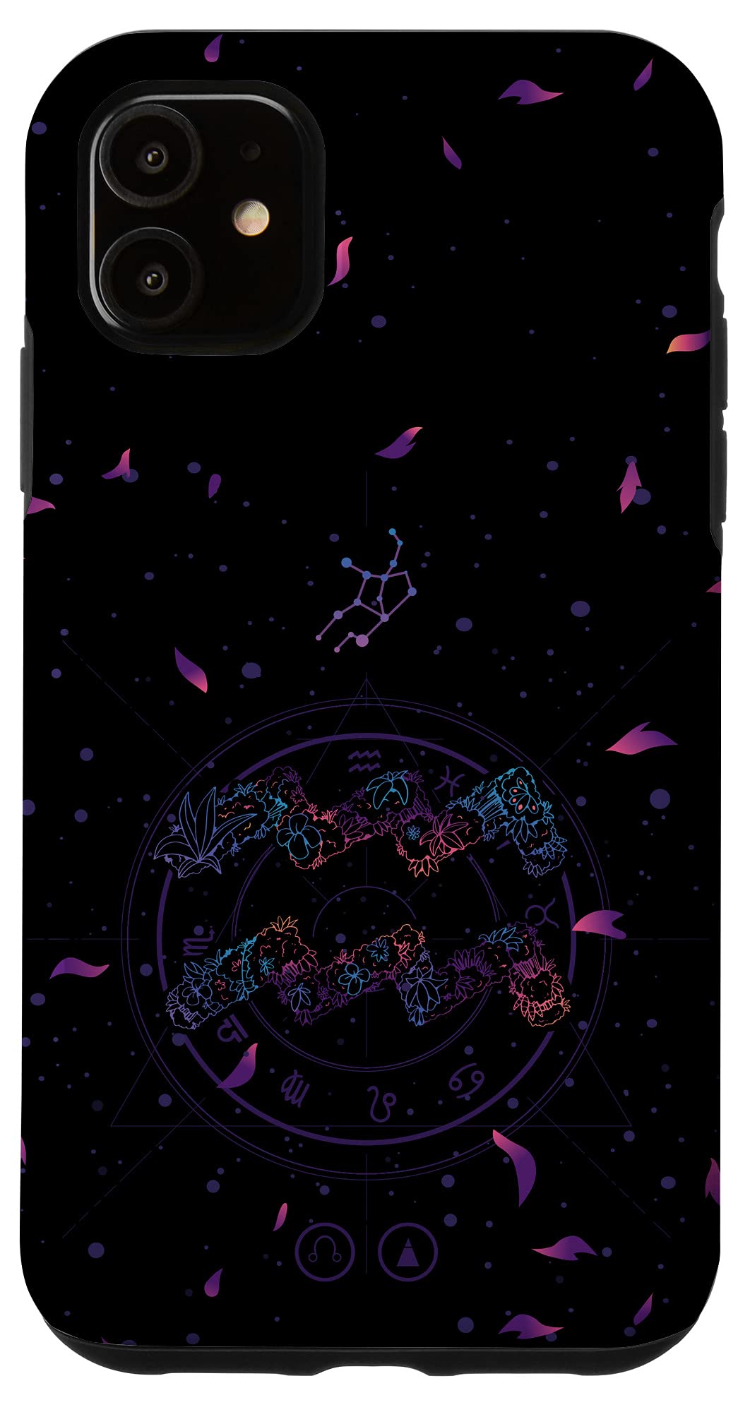 iPhone 11 Case - Zodiac Aquarius Design for January & February Birthdays - Perfect Gift for Aquarius Friends & Family - Durable Protective Phone Cover for Everyday Use