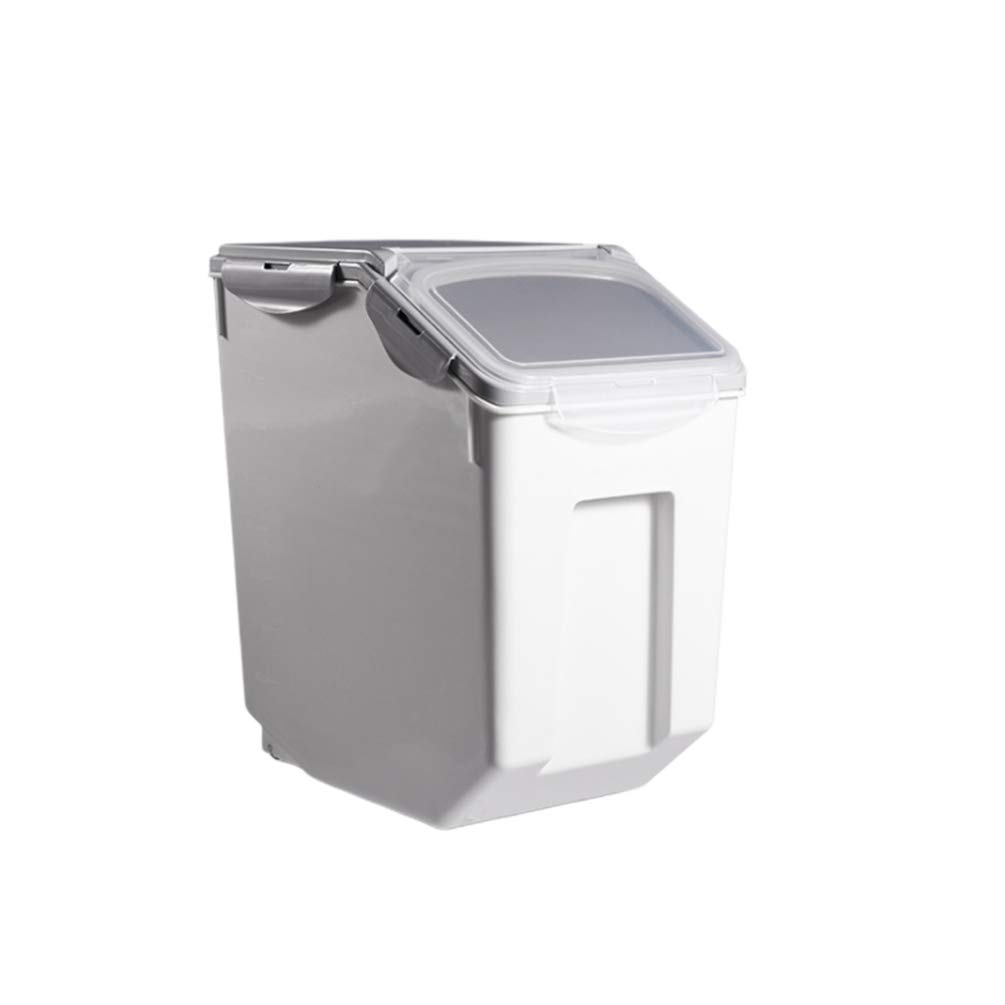 UPKOCH Large Grey Rice Storage Container with Airtight Lid - 10L Food Storage Bin for Rice, Flour, Sugar & Baking Supplies | Perfect for Pantry Organization & Kitchen Storage