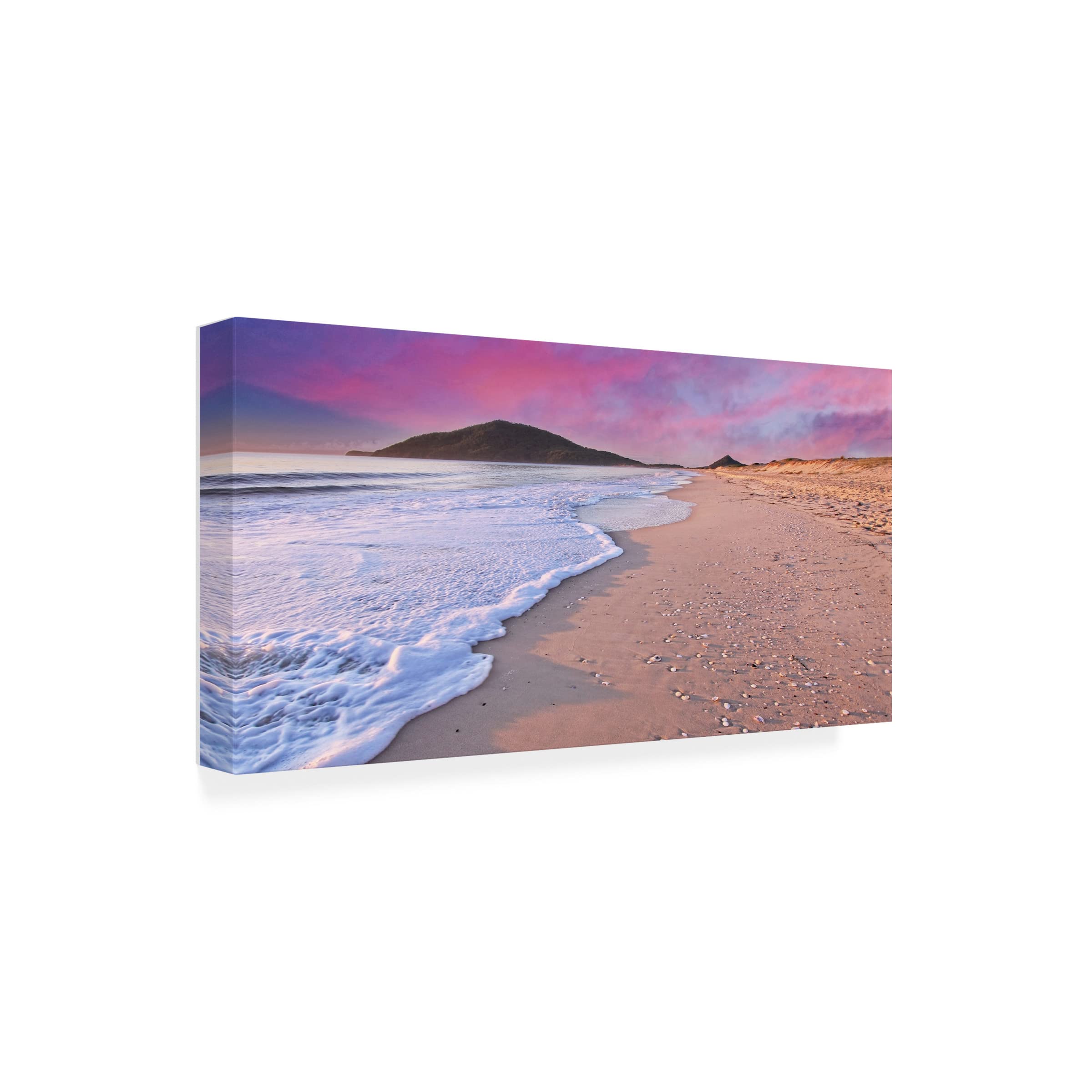 Trademark Fine Art 'Jimmys Beach' Canvas Wall Art by Beata Czyzowska Young - Coastal Decor for Living Room, Bedroom & Office
