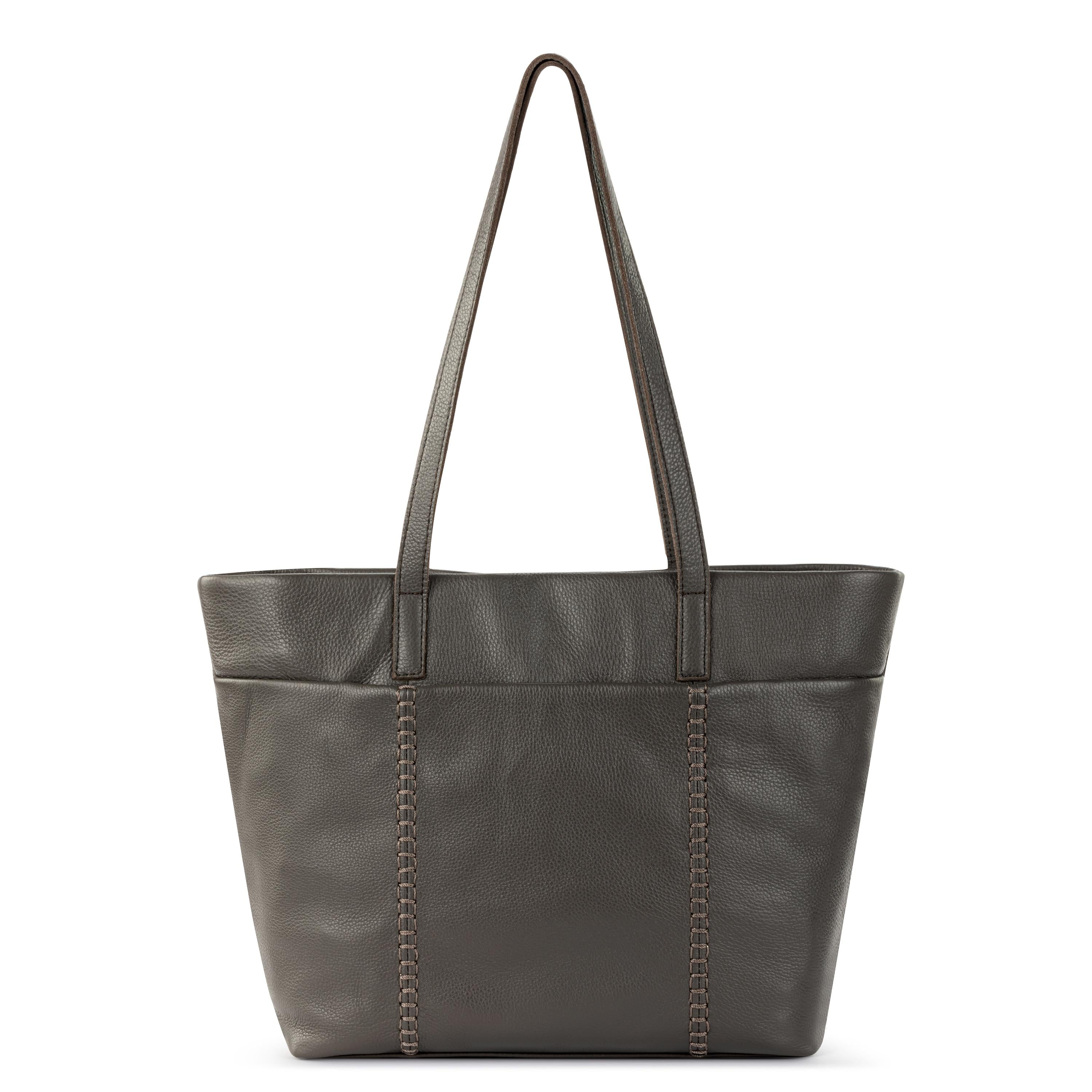 Premium Metro Tote - Genuine Leather Handbag in Slate Gray | Stylish & Durable Women's Shoulder Bag for Work, Travel & Everyday Use