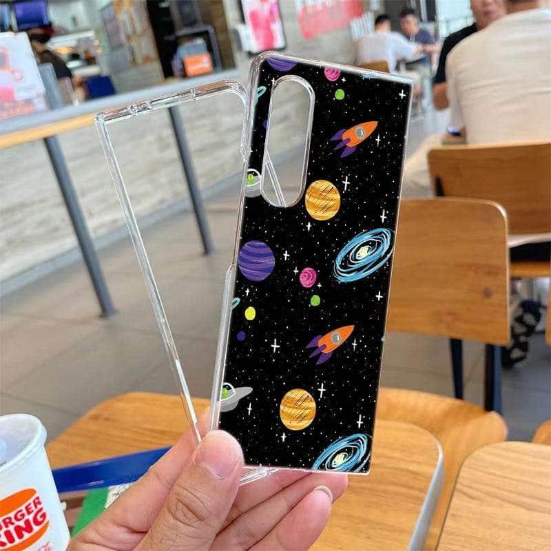 Durable Hard Plastic Galaxy Z Fold 3 5G Case with Stylish Design - Perfect for Everyday Protection & Gaming