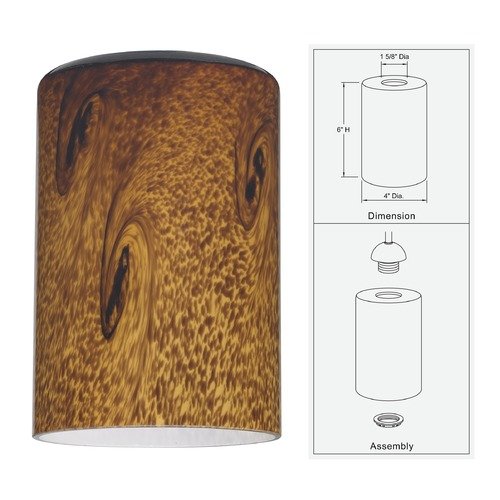 Elegant Modern Chandelier with Brown Art Glass Shades in Bronze Finish - Perfect for Dining Room, Living Room and Bedroom Lighting