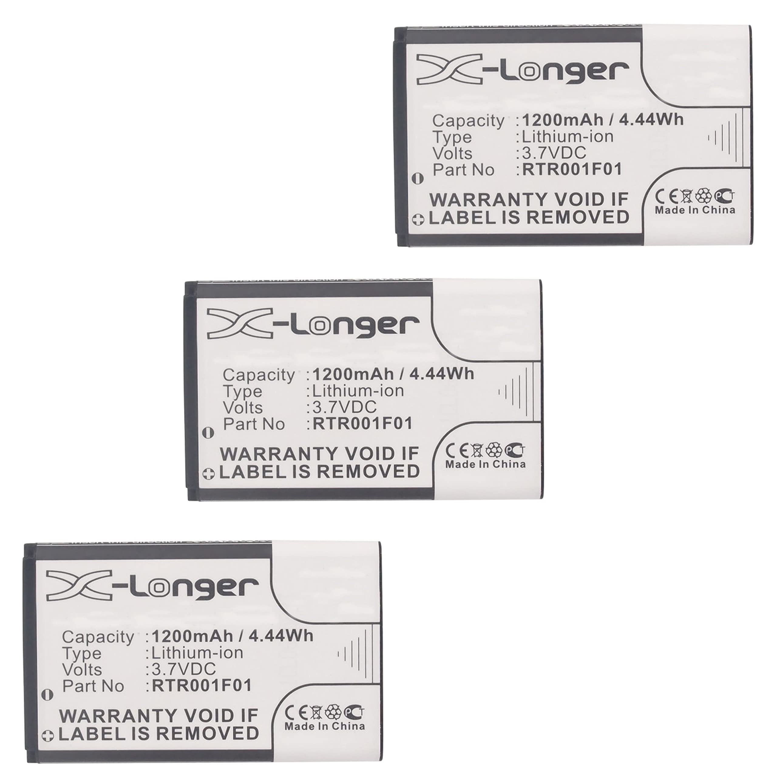 Synergy Digital Cordless Phone Battery Replacement for NEC G355 & AGFEO 690104 - 3.7V 1200mAh Li-Ion Battery Pack (3-Pack) - Perfect for Home & Office Cordless Phones, Long-Lasting Power Solution