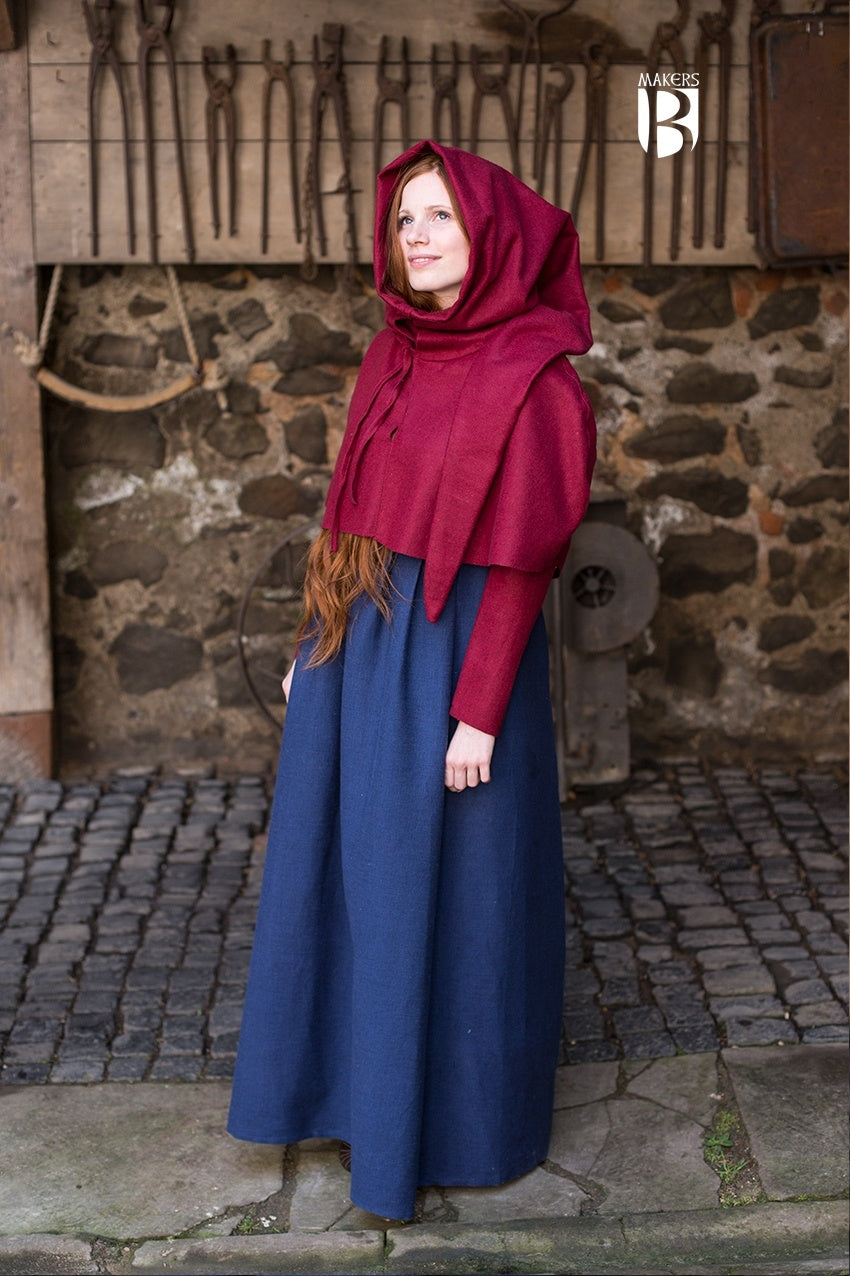 Red Cowl Neck Sweater for Women - Cozy Winter Knitwear for Casual Outfits & Holiday Gatherings