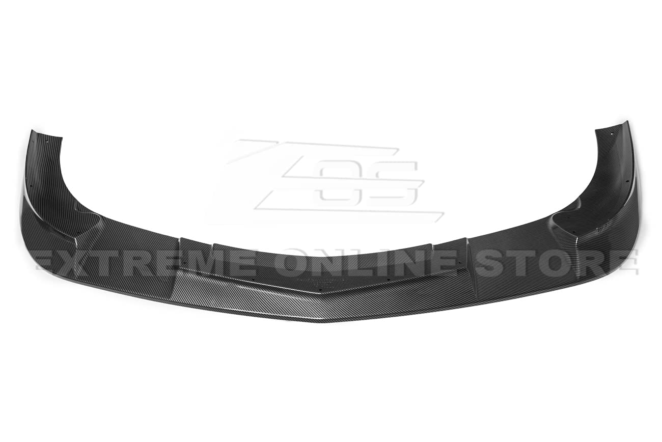 2005-2013 Chevrolet Corvette C6 Base & ZR1 Models Carbon Fiber Front Bumper Lip Splitter | ABS Plastic Hydro-Dipped | Enhanced Aerodynamics & Style for Street Racing & Car Shows