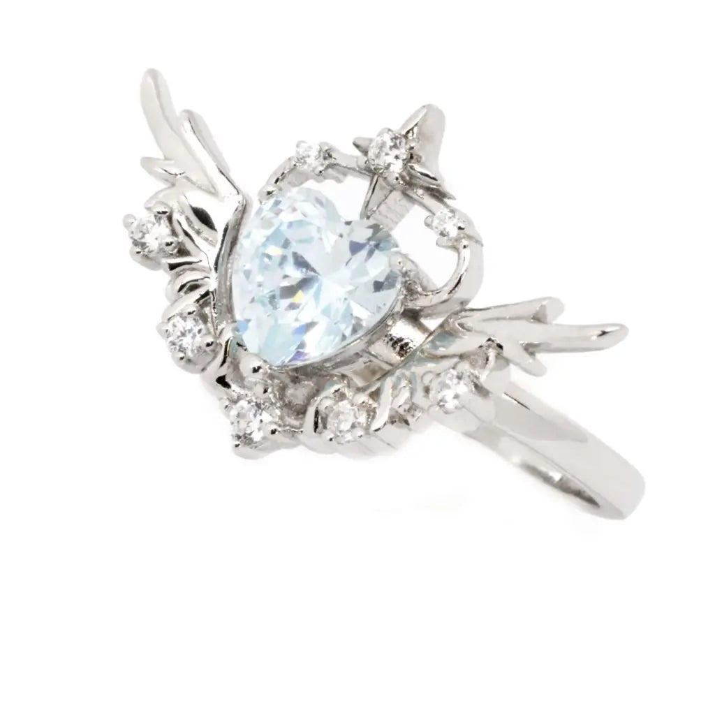 Camilla Ring - Winter Blue Cubic Zirconia Silver Ring for Women | Elegant Jewelry Gift for Christmas, Anniversary & Special Occasions