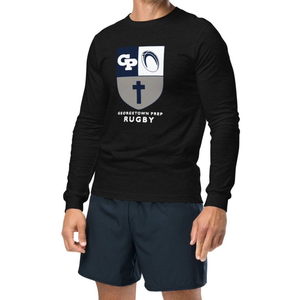 Georgetown Prep Rugby Long Sleeve Social T-Shirt - Comfortable & Stylish for School Events, Games & Casual Wear