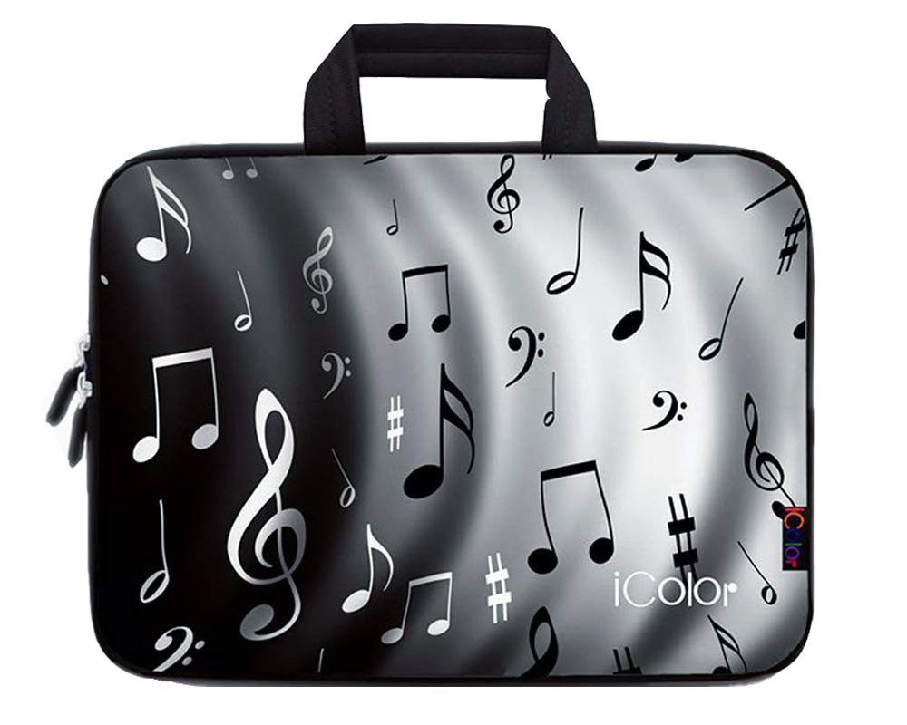 iColor 11.6-12.2 Inch Laptop Sleeve Case - Protective Pouch with Handle for MacBook Air, Chromebook, Ultrabook | Durable Neoprene Cover for School, Office & Travel (Model IHB12-002)