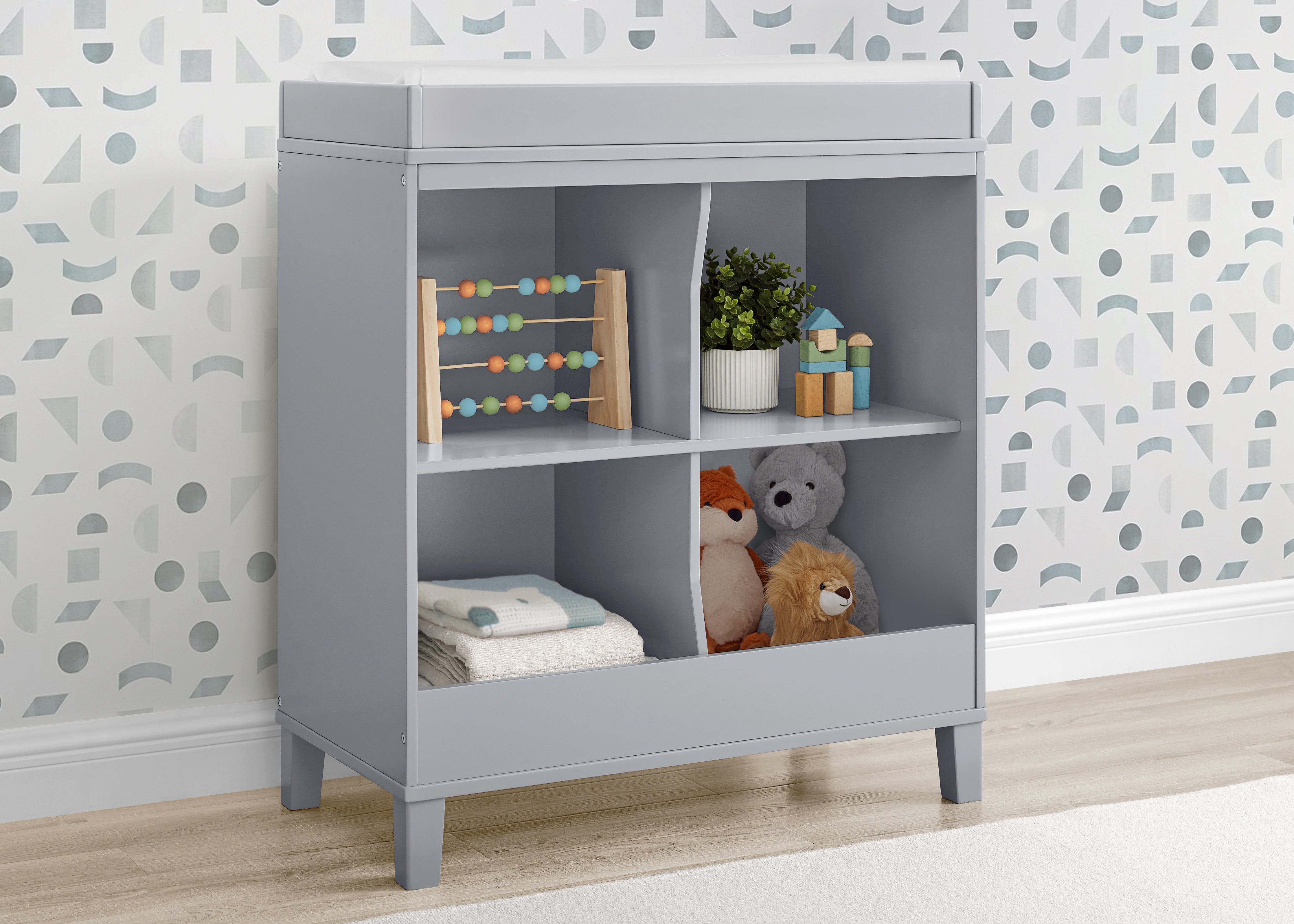 Huck Convertible Baby Changing Table - Nursery Dresser with Safety Rail & Storage | Perfect for Diaper Changes, Baby Care & Nursery Organization