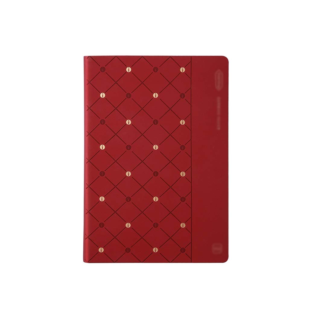 Premium A6 Hardcover Notebook - PU Leather Journal with Ruled Pages, Travel Diary & Writing Notepad for Men & Women (Red) - Perfect for Daily Journaling, Note Taking, Travel Log & Gift Giving