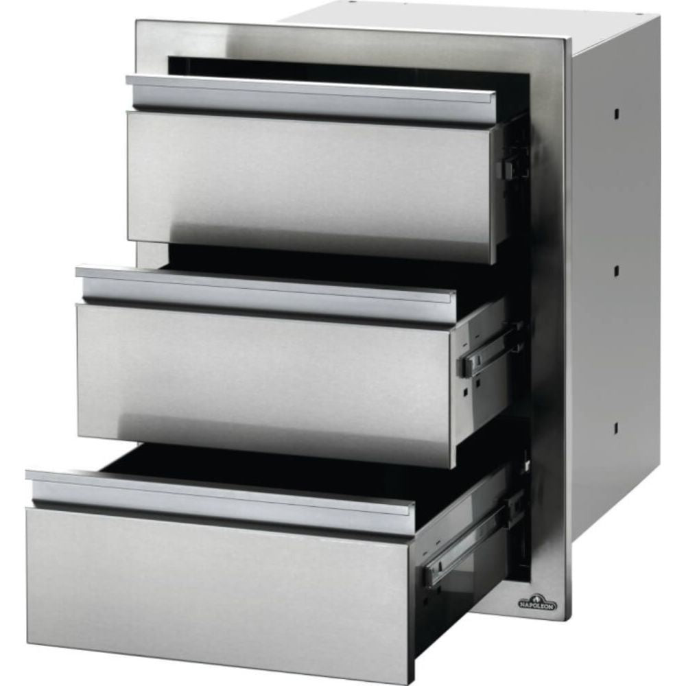Napoleon BI 1824 3DR 18x24 Inch Triple Drawer File Cabinet - Perfect for Office Organization & Document Storage