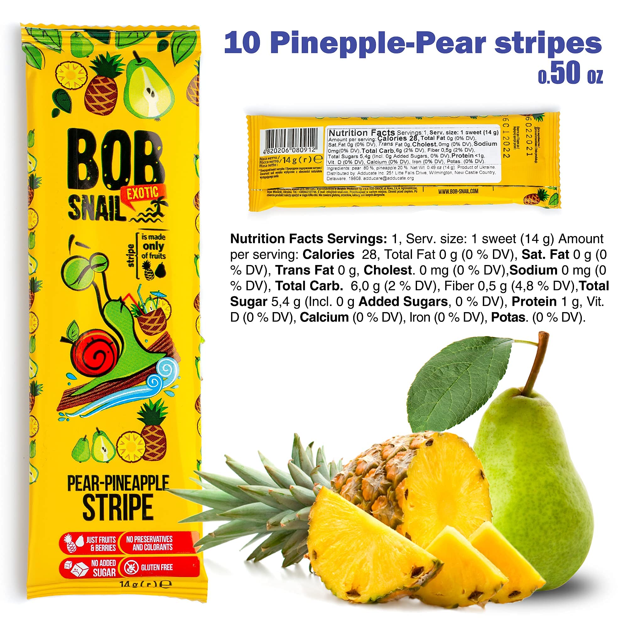 Healthy Fruit Snacks for Adults & Kids - BOB SNAIL All-Natural Dried Fruit Mix | Perfect for School Lunches, Office Snacks & On-the-Go Energy Boost