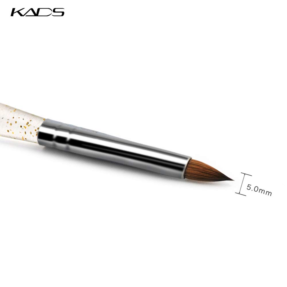 Premium Kolinsky Sable Acrylic Nail Brush - Size 4 Professional Nail Art Brush for Acrylic, Gel & Dip Powder Application - Perfect for Salon, Home Manicures & Nail Art Designs