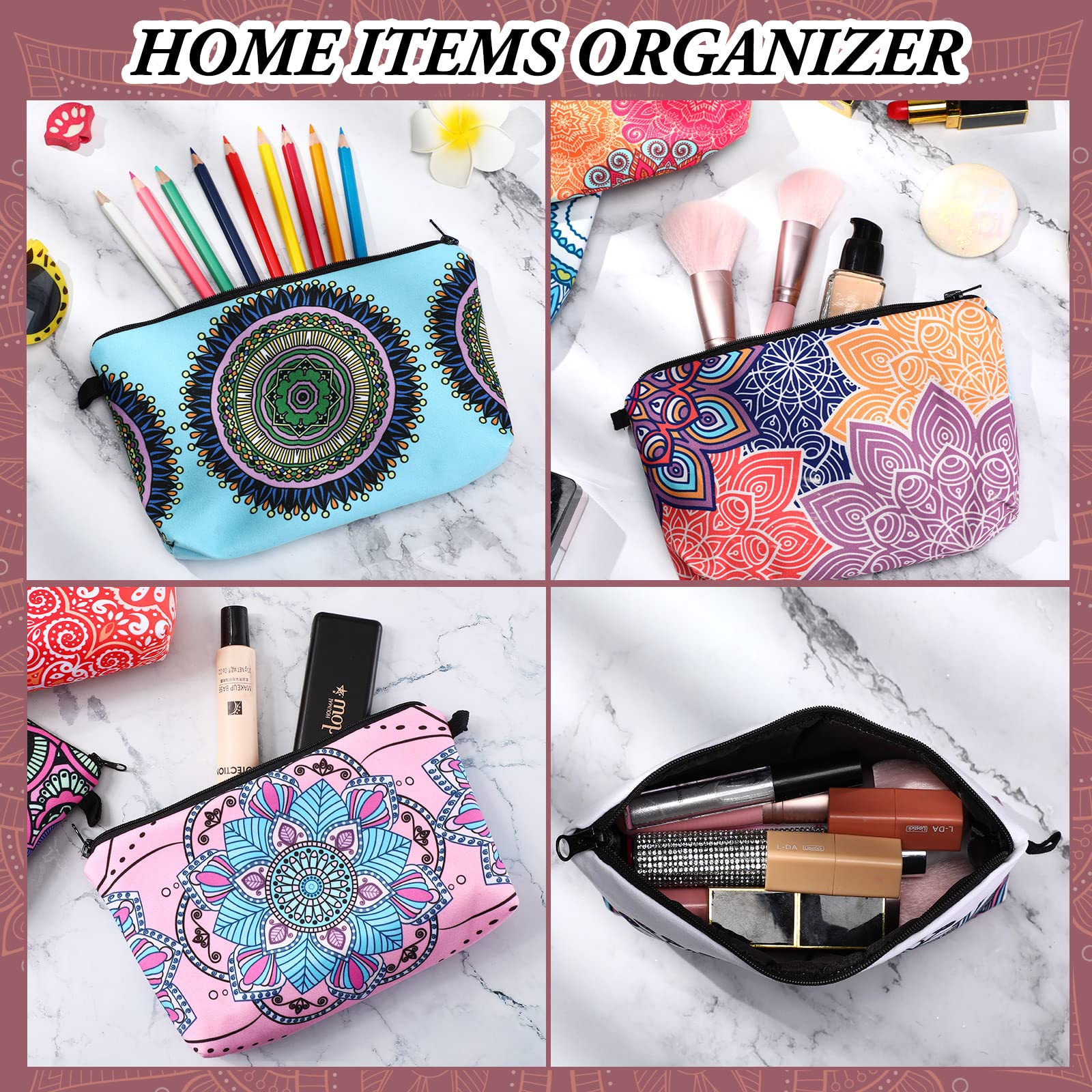 30 Pcs Bulk Makeup Bags - Waterproof Cosmetic Pouches with Zipper for Women, Travel Toiletry Organizer | Perfect for Graduation, Teacher Appreciation, Birthday, Thanksgiving & Christmas Gifts | Great for Daily Use, Travel, Gym & Spa Days