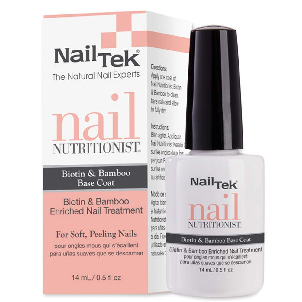 Nail Tek Nail Nutritionist - Bamboo & Biotin 5-in-1 Nail Treatment for Soft & Peeling Nails | 0.5 oz | Strengthens & Repairs | Perfect for Weak, Brittle Nails | At-Home Nail Care Solution