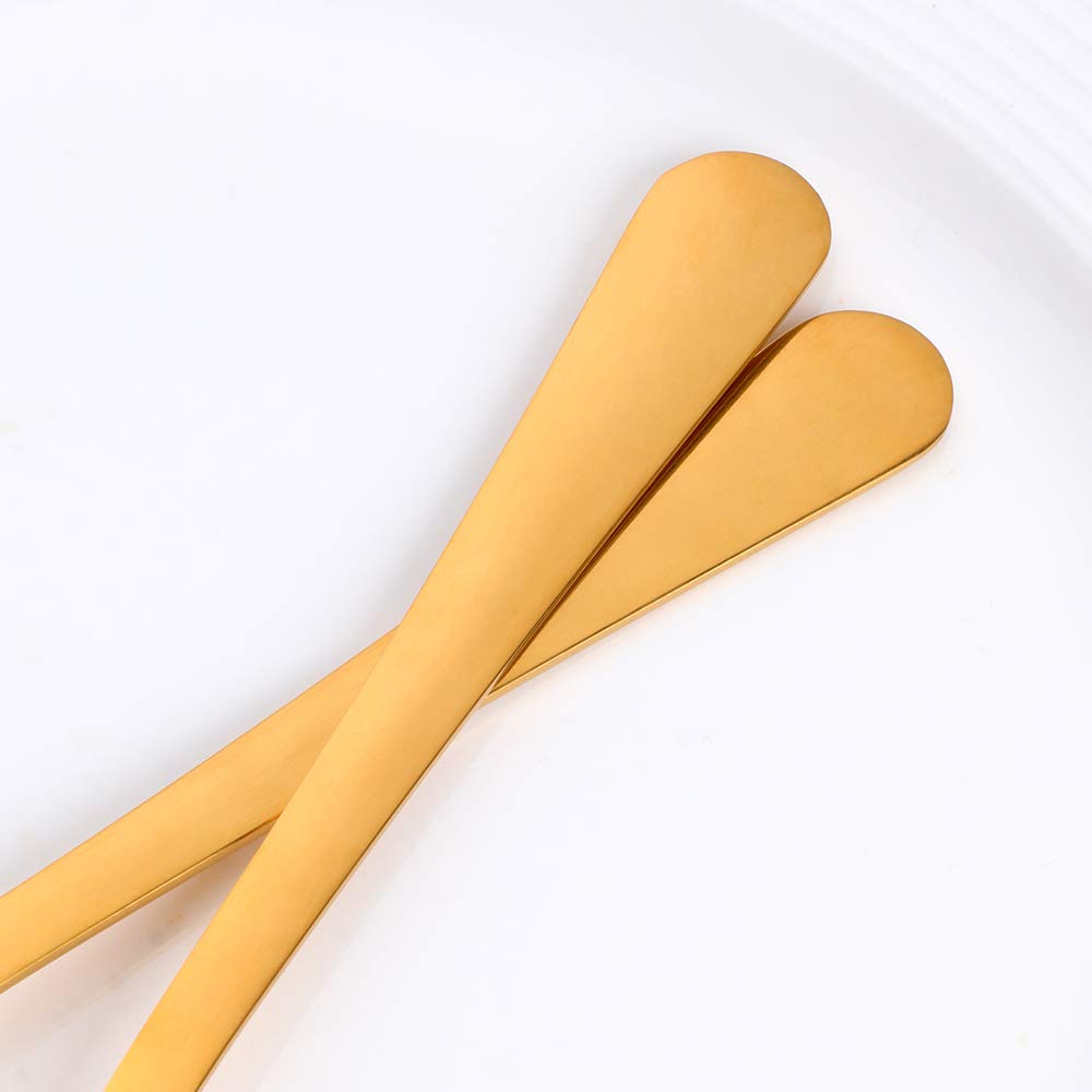 Premium Stainless Steel Dinner Forks Set of 12 - Elegant Gold Flatware for Family Dining, Restaurants, Weddings & Parties | Perfect for Formal Occasions, Holiday Gatherings & Everyday Use