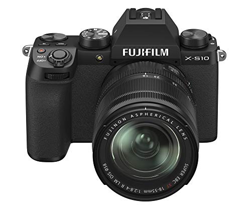 Fujifilm X-S10 Mirrorless Digital Camera with 26.1MP APS-C Sensor | 5-Axis IBIS | 4K Video | Compact & Lightweight for Travel, Vlogging & Photography