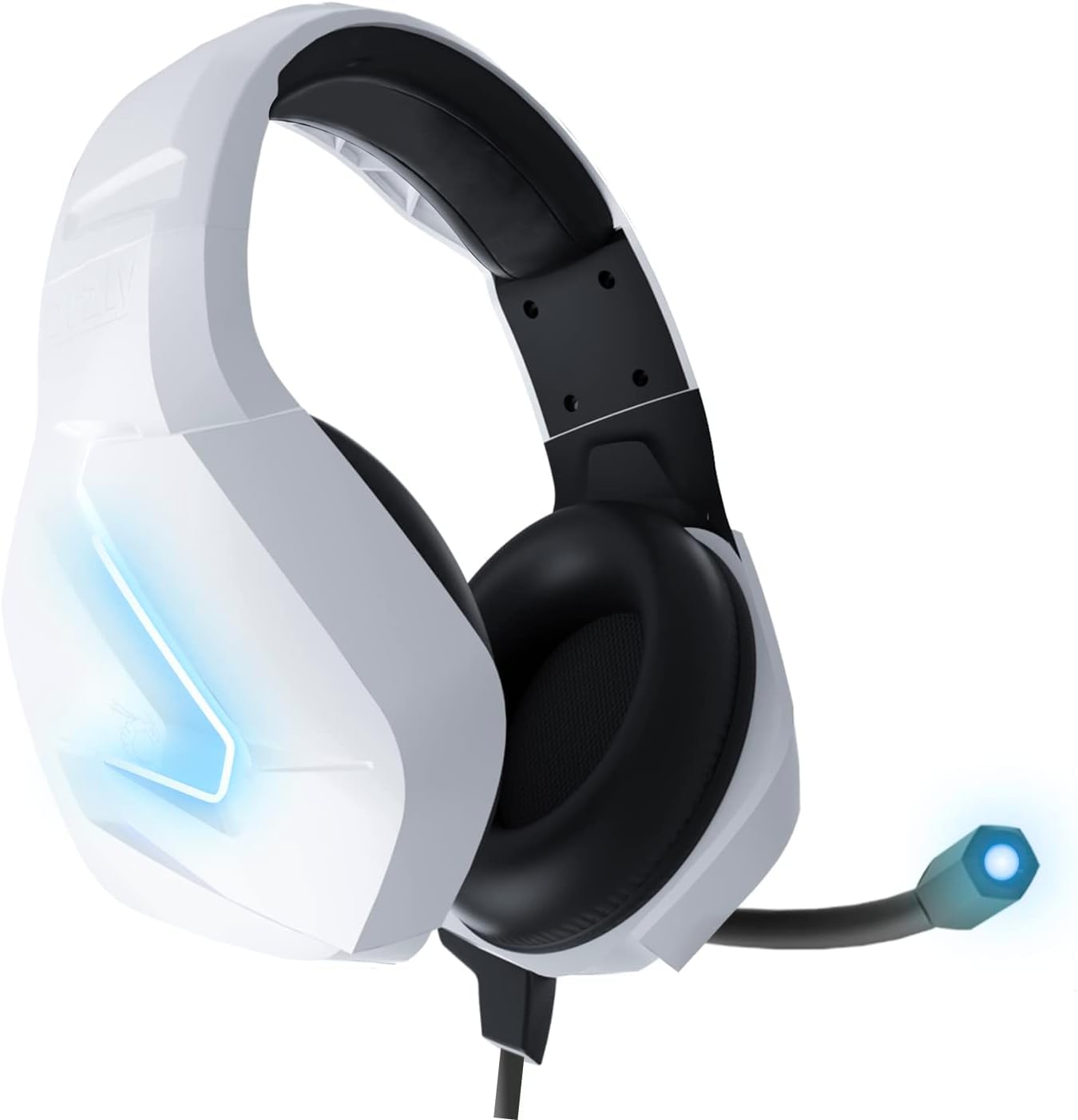 Orzly Hornet RXH-20 Siberia Edition Gaming Headset - Noise Cancelling Mic, Stereo Sound for PC, PS5, PS4, Xbox Series X/S, Xbox One, Nintendo Switch & Google Stadia (White) - Perfect for Competitive Gaming & Online Chat