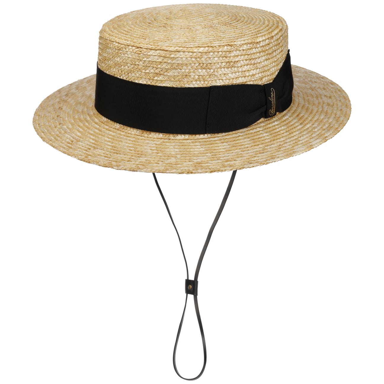 Borsalino Boater Hat for Men & Women | Classic Straw Summer Hat for Outdoor Activities, Beach, and Garden | Vintage Style Sun Hat with Wide Brim