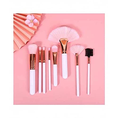 DEVKI Professional Makeup Brush Set - 9 Piece Eyes & Face Foundation Blending Brushes for Beginners, Women & Girls (Multicolor) - Perfect for Everyday Makeup, Contouring & Blush Application
