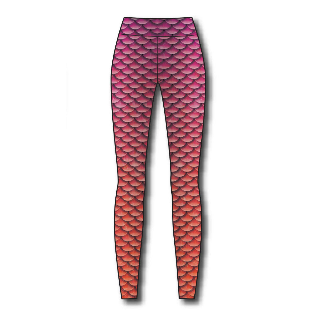 Firefly Mermaid Swim Leggings - High Waist Tummy Control Swimwear for Women - Perfect for Beach, Pool, Yoga & Water Aerobics
