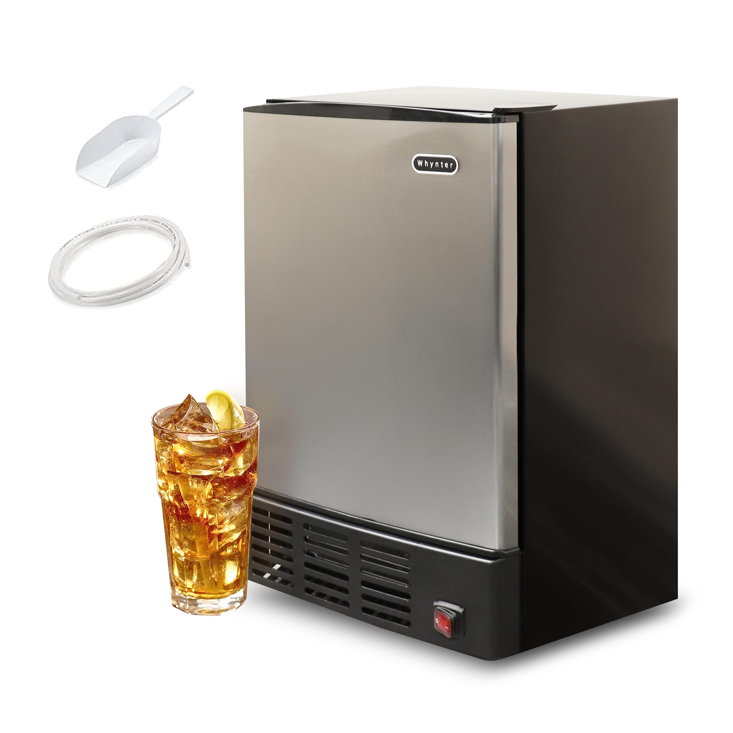 Whynter UIM-155 Stainless Steel Built-In Ice Maker - Commercial & Home Use for Restaurants, Bars, Offices & Kitchens