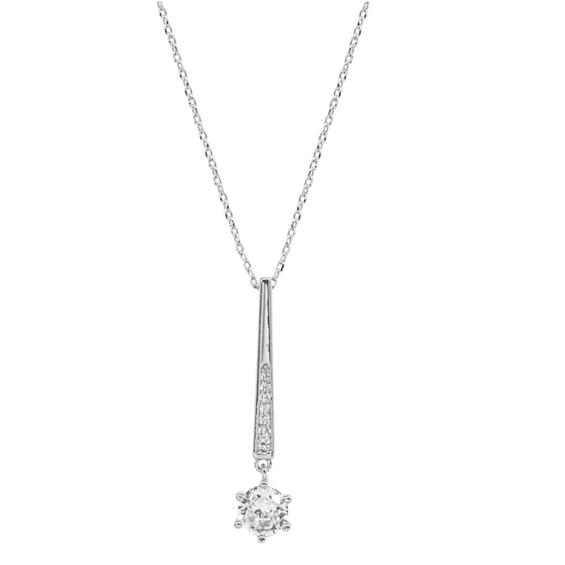 Elegant Silver Crystal Bridal Jewelry Set 7713 - Perfect for Weddings, Prom & Formal Events | Necklace, Earrings & Bracelet