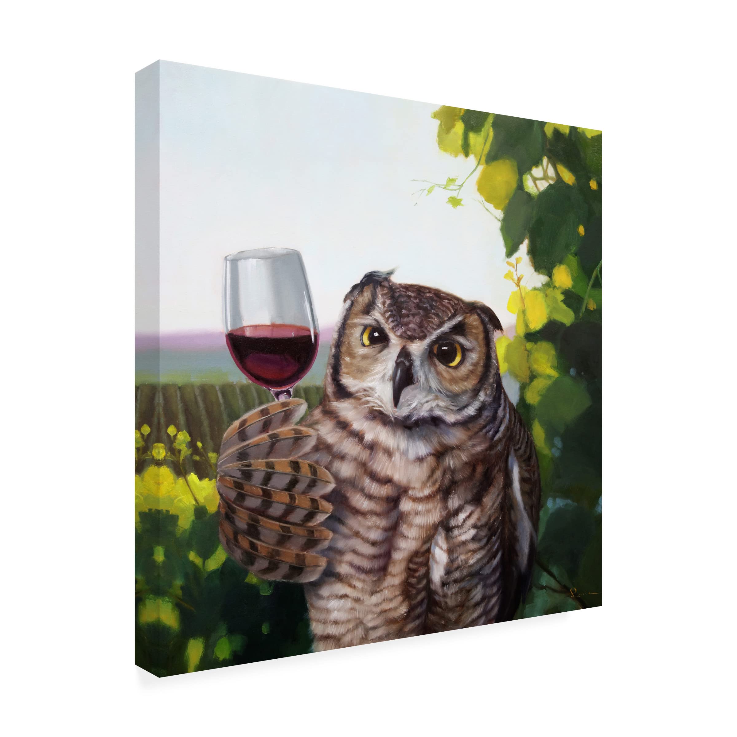 Lucia Heffernan 'The Connoisseur' Premium Canvas Wall Art - Handmade Fine Art Painting for Living Room, Bedroom & Office Decor