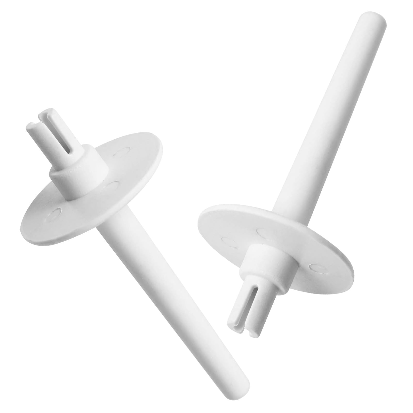 4-Piece Sewing Machine Spool Pin Set - Plastic Replacement Spool Holder & Thread Cap for Brother & Other Sewing Machines - White Sewing Machine Accessories for Smooth Threading & Quilting Projects