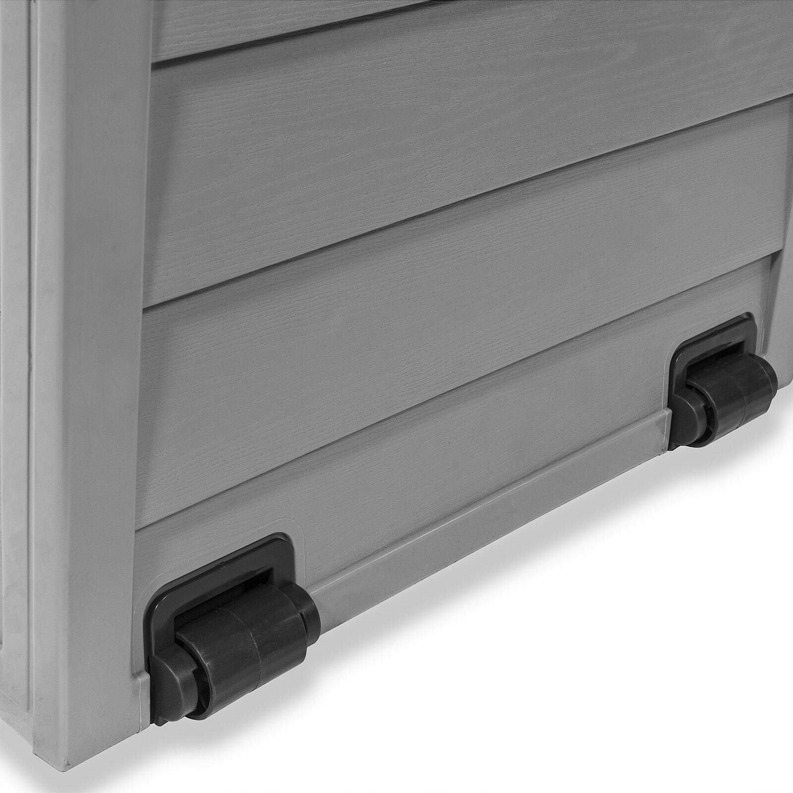 All-Weather UV-Resistant Outdoor Pool Deck Storage Box with Wheels - Perfect for Poolside, Patio, and Garden Organization