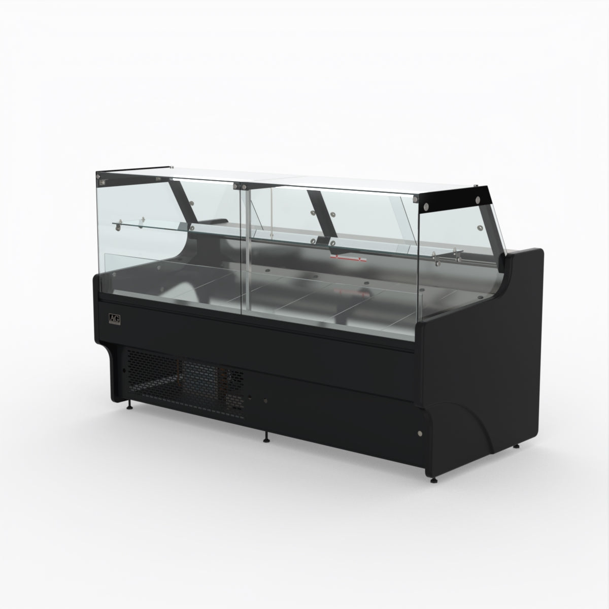 2 Meter AG Deli Showcase Glass Display Case - Perfect for Supermarkets, Delis & Bakeries to Showcase Fresh Food & Pastries