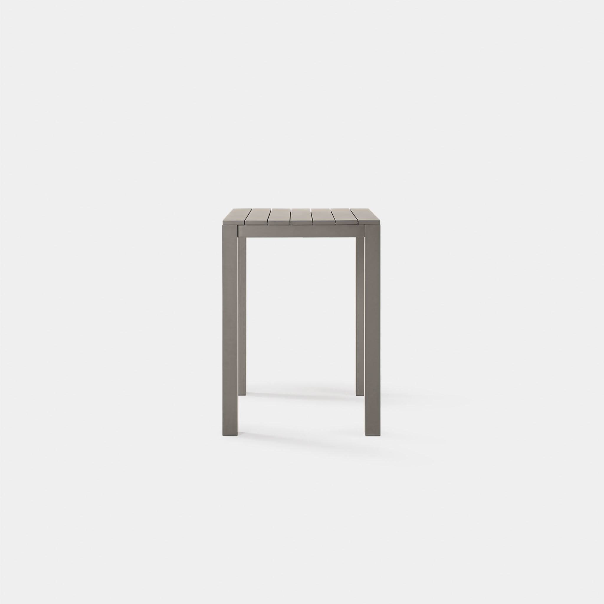 Premium Aluminum Square Bar Table - Durable & Modern Outdoor/Indoor Dining & Pub Furniture for Patio, Restaurant, or Home Decor