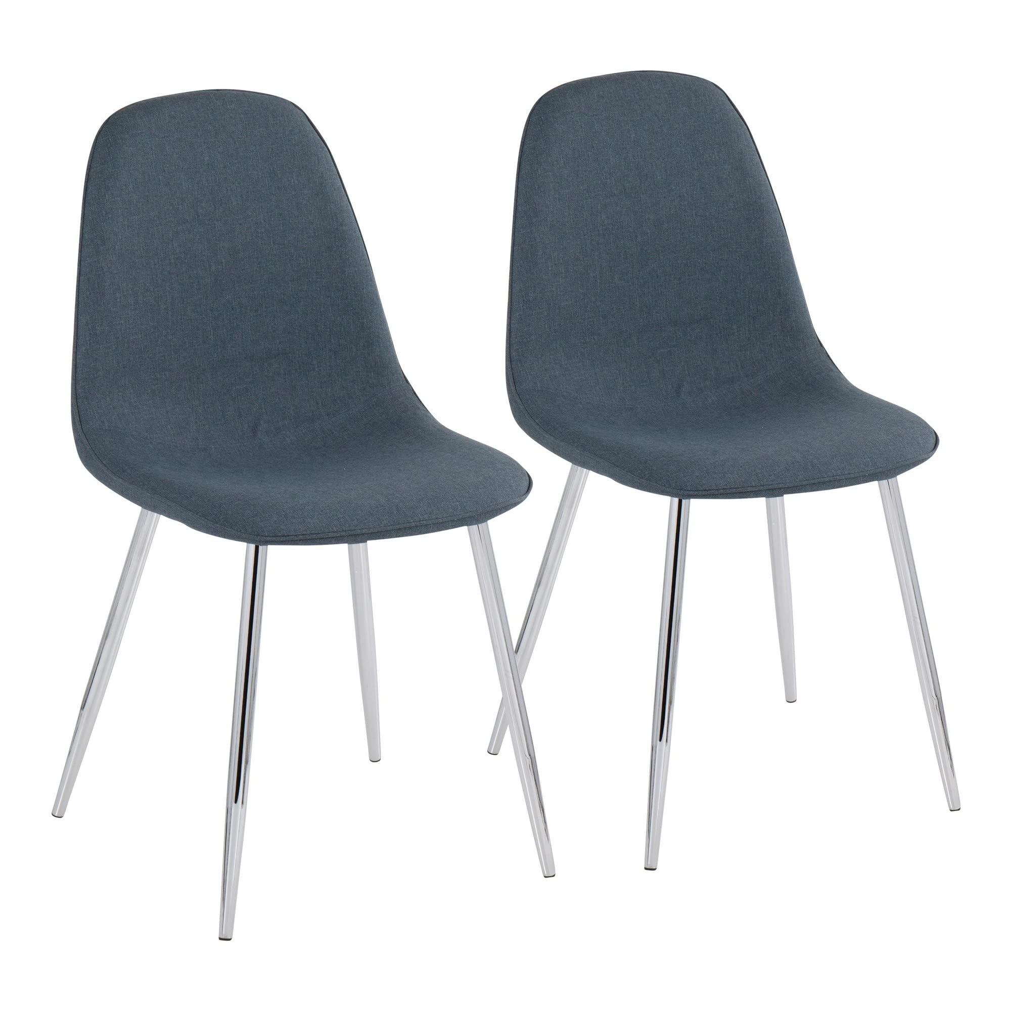 LumiSource Pebble Chair - Modern Upholstered Dining Chairs Set of 2, Comfortable Kitchen & Dining Table Chairs for Home, Restaurant, or Office Use