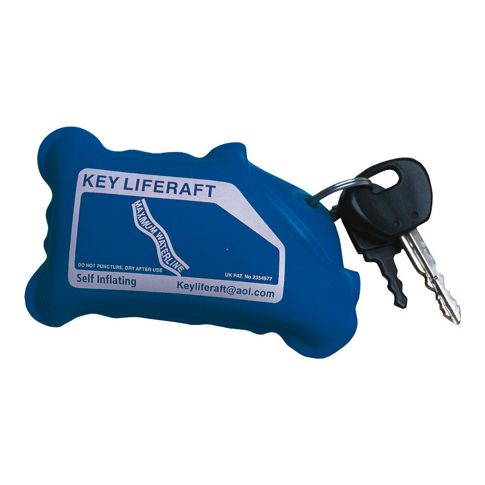 Aquamate Floating Key Holder - Waterproof & Buoyant Keychain for Boating, Swimming & Outdoor Activities (Blue)