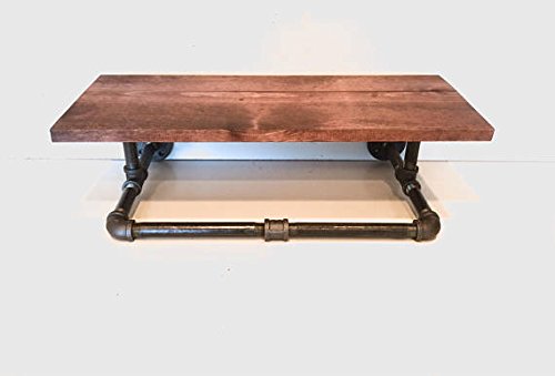 Industrial Rustic Pipe Clothing Rack with 24