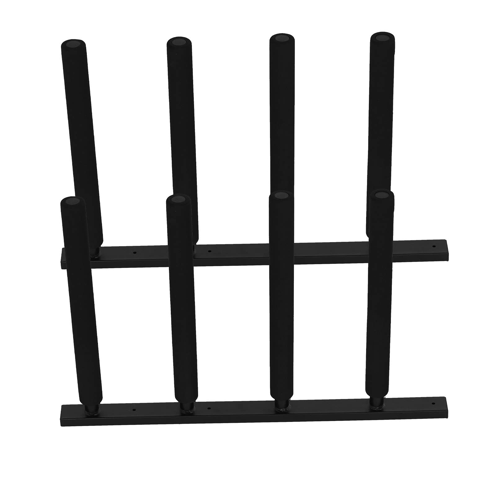 Seaintheson Surfboard Paddle Rack - Heavy Duty Wall Mount Storage for 4 Surfboards & Longboards (Black, 1083) - Perfect for Garage, Beach House & Surf Shop Organization