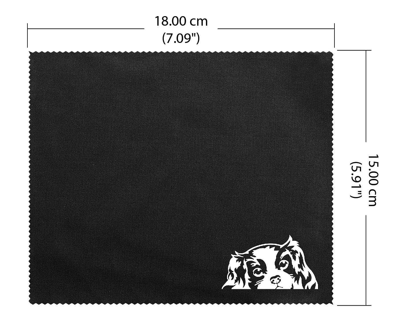 WIRESTER 3 Pack Microfiber Cleaning Cloths 7.1 x 5.9 Inches for Glasses, Phone Screens, Laptops, Cameras - Soft Scratch-Free Lens Cleaning - Perfect for Home, Office & Travel Accessories (Cavalier King Charles Spaniels Design)