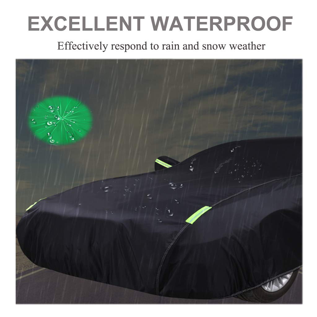 Waterproof All-Weather Car Cover for Daihatsu Esse 5-Door Hatchback - Heavy Duty Cotton Full Exterior Protection with Zipper | Outdoor Parking, Travel & Long-Term Vehicle Storage