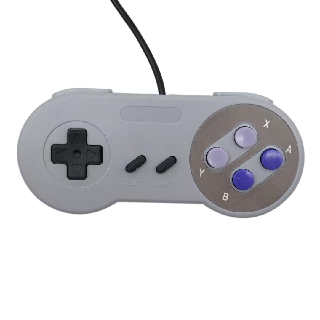 2-Pack Wireless Remote Controllers for Super Nintendo SNES System - Perfect for Classic Gaming & Retro Console Enthusiasts